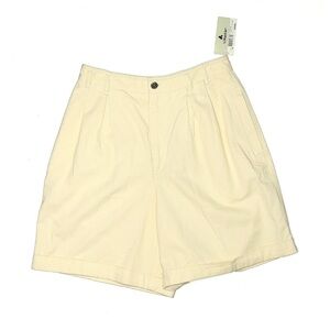 LizWear High Waist Cream Shorts